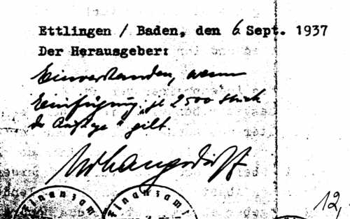 Langsdorff Unterschrift